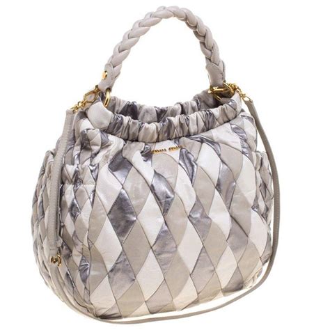 miu miu patchwork hobo|Miu Miu Patchwork Hobo .